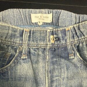 Rag & Bone Faded Blue Denim Joggers